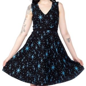 Large Sourpuss Atomic Starburst Retro Dress